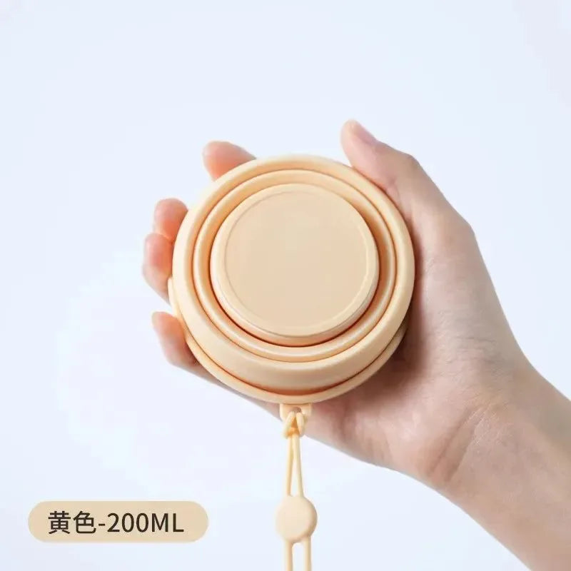 Collapsible Travel Cup – Portable Folding Silicone Water Bottle for Camping, Hiking & Outdoor Adventures - Trekker Essentials