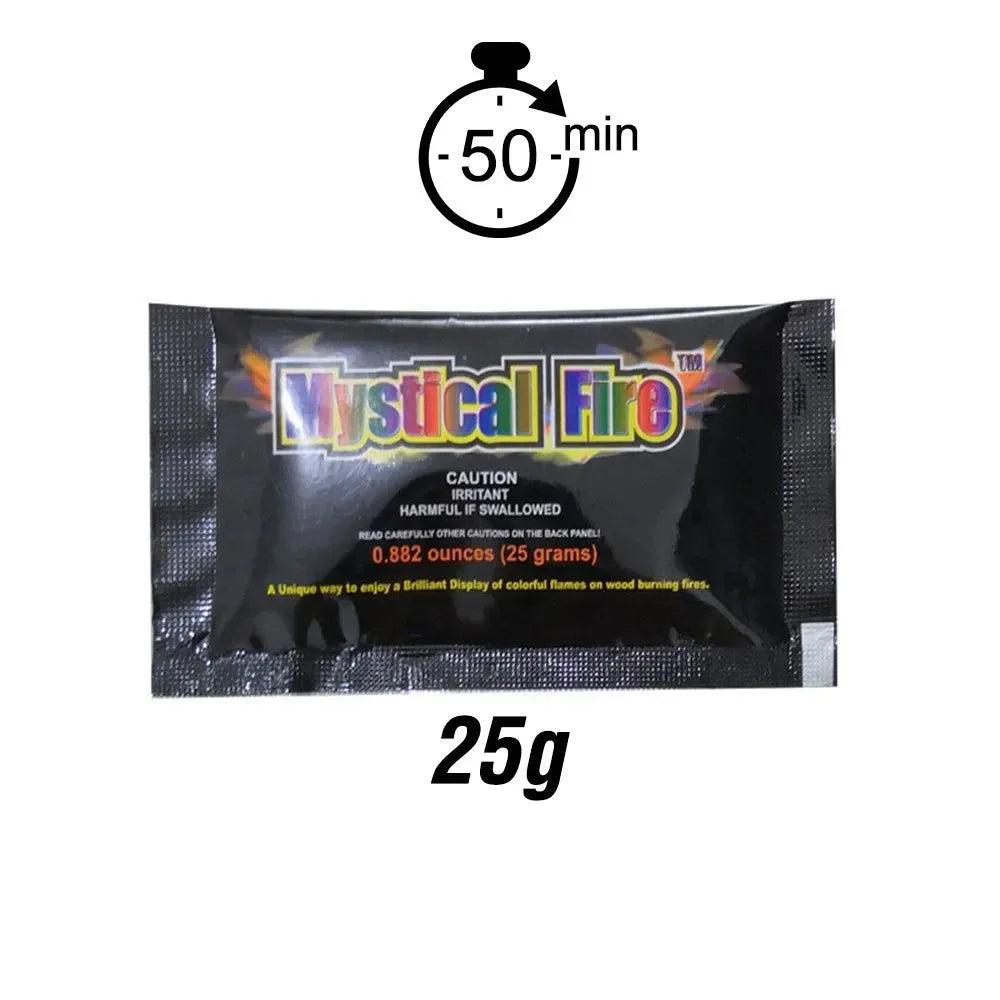Colorful Flame Powder – Magic Fire Color Sachets for Campfires, Fireplaces & Outdoor Adventures - Trekker Essentials