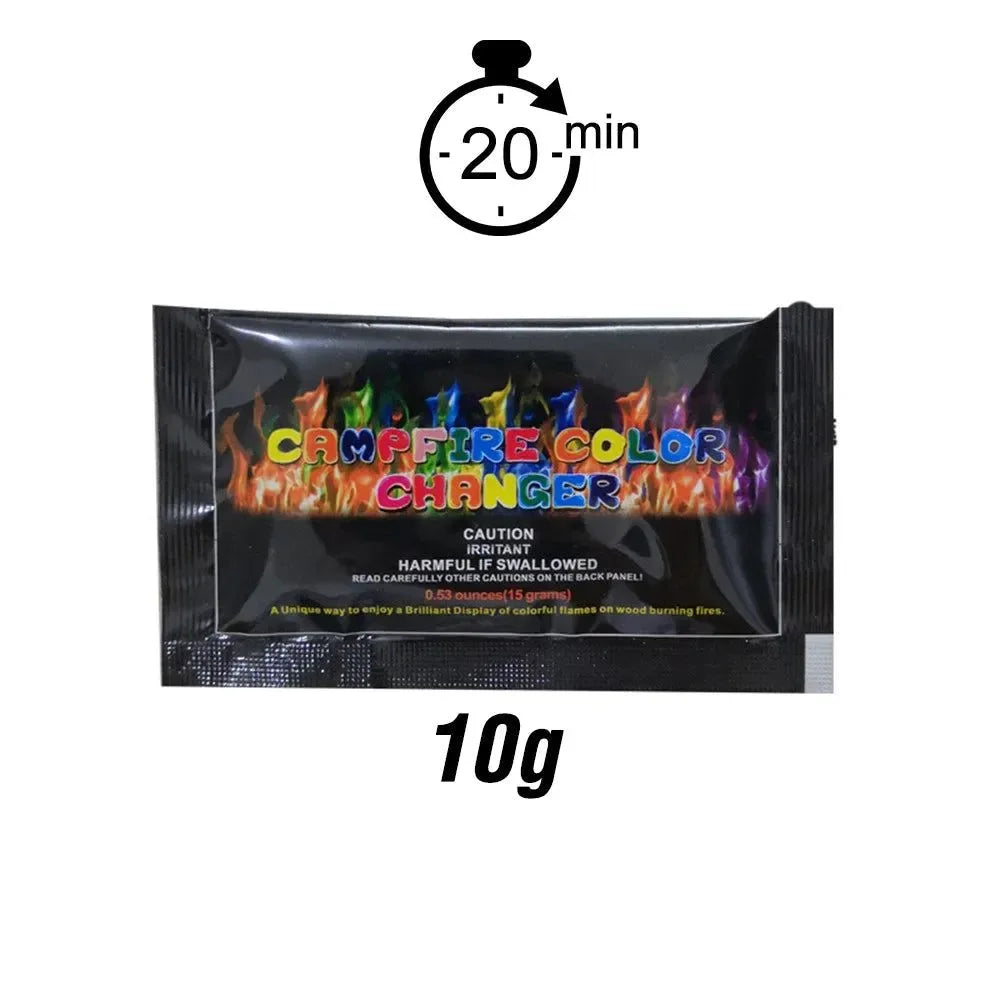 Flowamed Powder Colorful Flame Powder – Magic Fire Color Sachets for Campfires, Firepl ...
