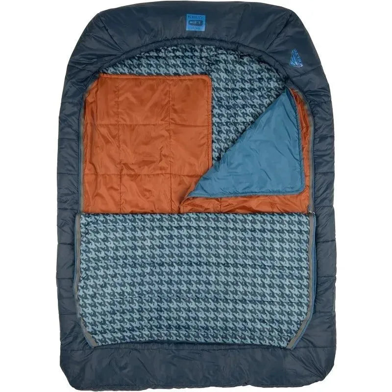 Comfort Double wide 20 Degree Sleeping Bag - Two-Person Synthetic Sleeping Bag for Couples & Family Camping - Trekker Essentials