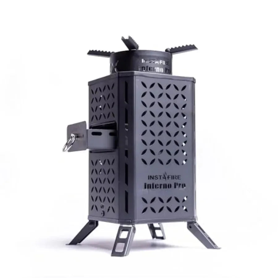 Compact High-Temperature Outdoor Biomass Stove for Intense Heat Cooking - Trekker Essentials