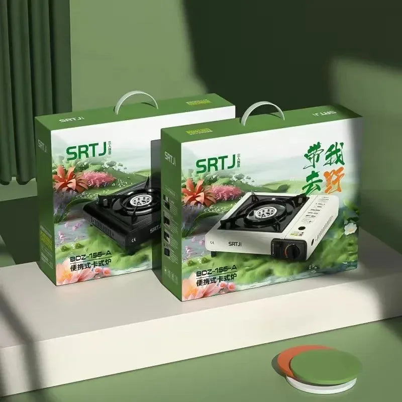 Compact Portable Gas Stove for Hot Pot, BBQ, and Camping Cooking - Trekker Essentials