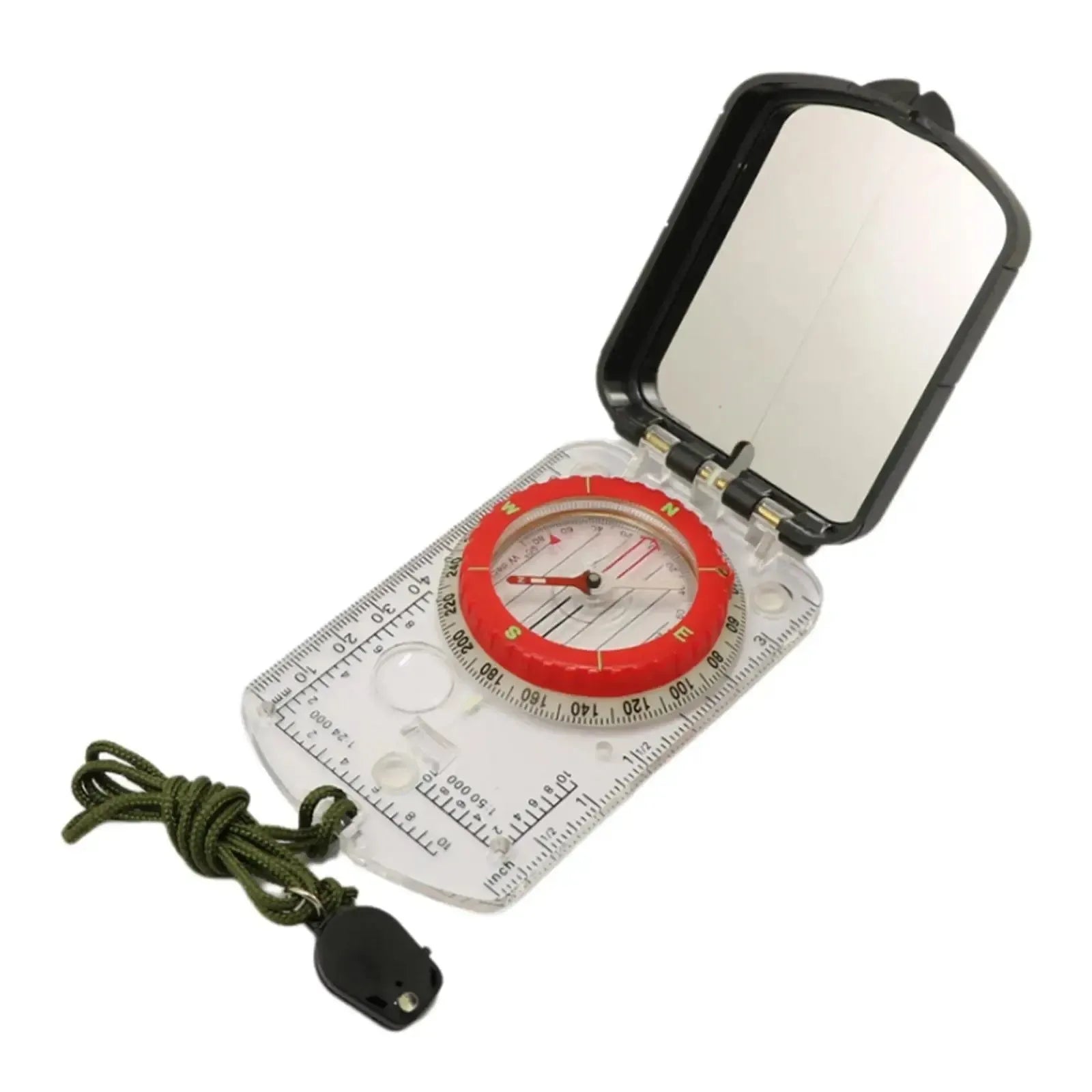 Compass Magnifier Multifunctional Map Ruler Clinometer - Outdoor Boating Navigation Tool - Trekker Essentials