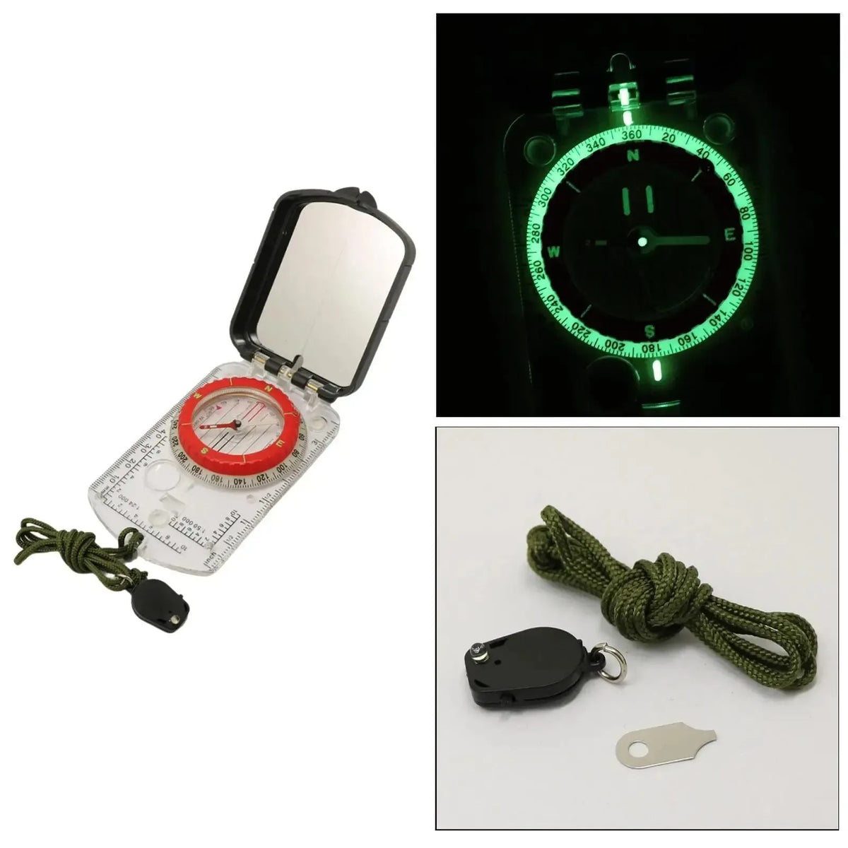 Clinometer Ruler Compass Magnifier Multifunctional Map Ruler Clinometer - Outdoor Boati ...