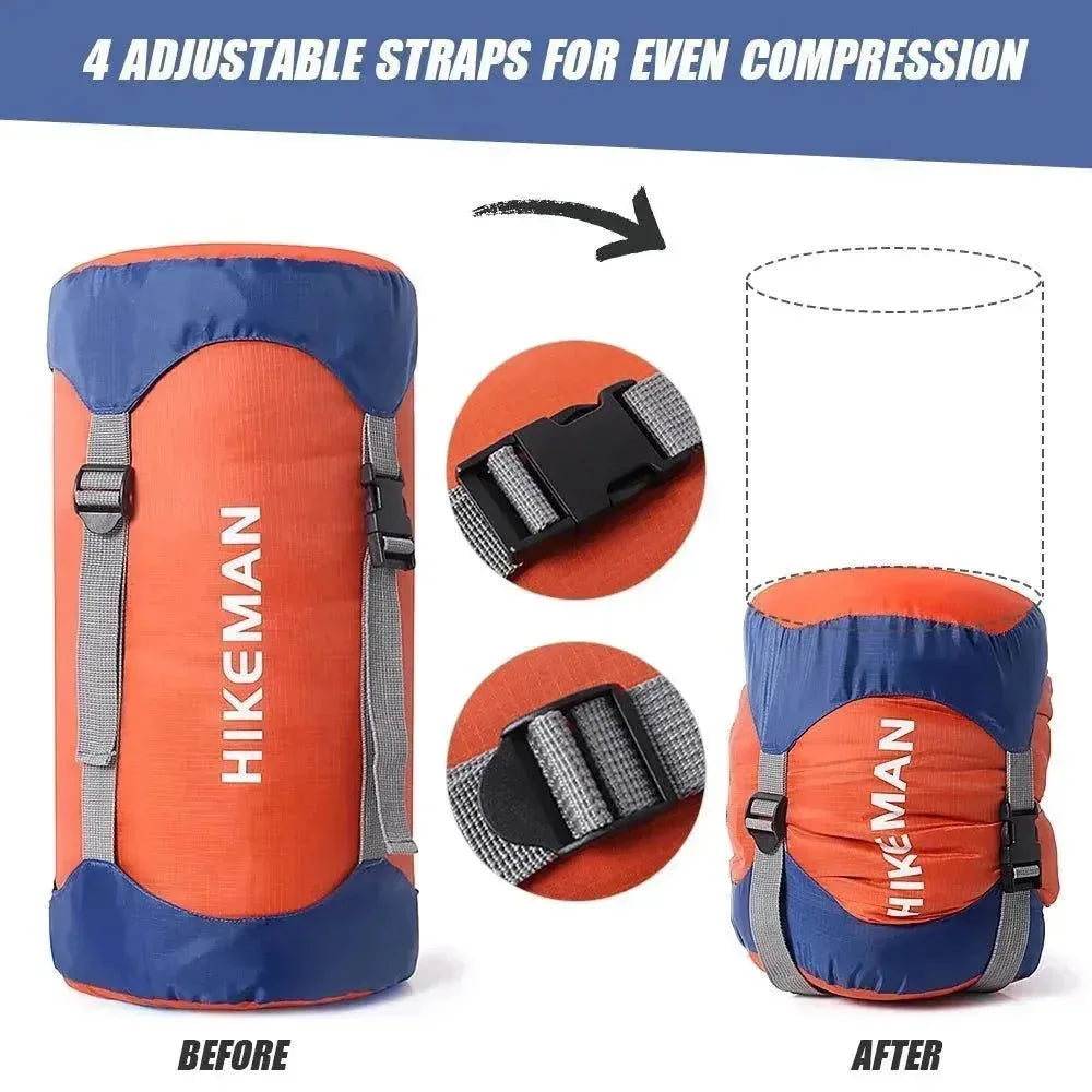 Compression Sack Stuff Sack Water-Resistant & Ultralight Outdoor Storage Bag for Camping Hiking - Trekker Essentials