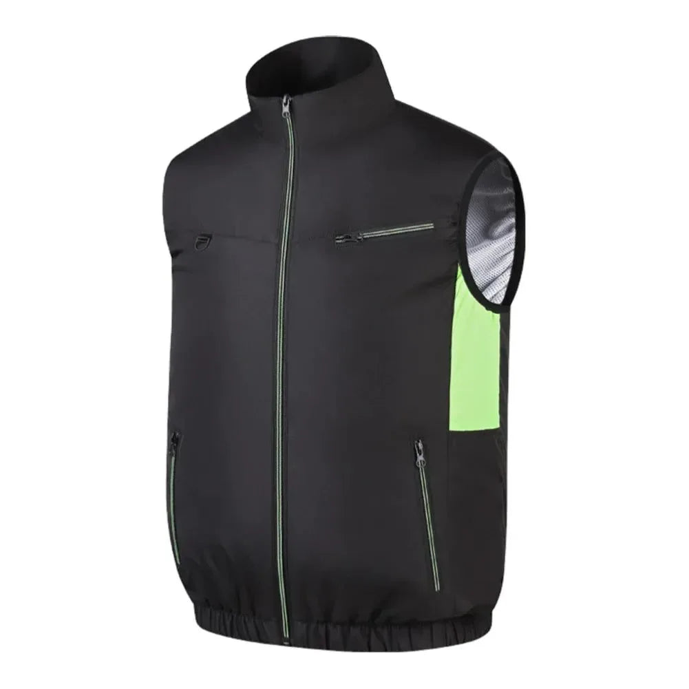 Cooling Vest Ice Fan - Heat Resistant, Breathable, 3-Gear Sleeveless Vest for Summer Camping, Fishing - Trekker Essentials