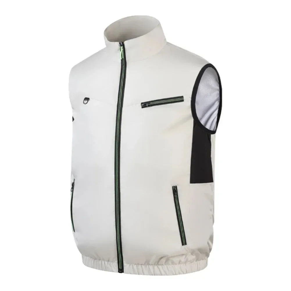 Cooling Vest Ice Fan - Heat Resistant, Breathable, 3-Gear Sleeveless Vest for Summer Camping, Fishing - Trekker Essentials