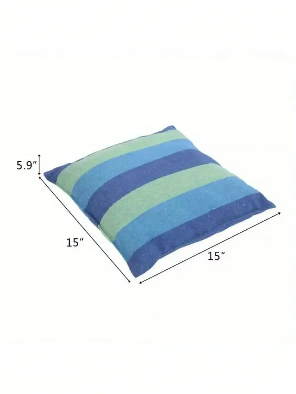 Cotton Canvas Hanging Rope Chair with Pillows - Outdoor Patio Swing Seat for Porch, Garden & Camping (220lb Capacity) - Trekker Essentials