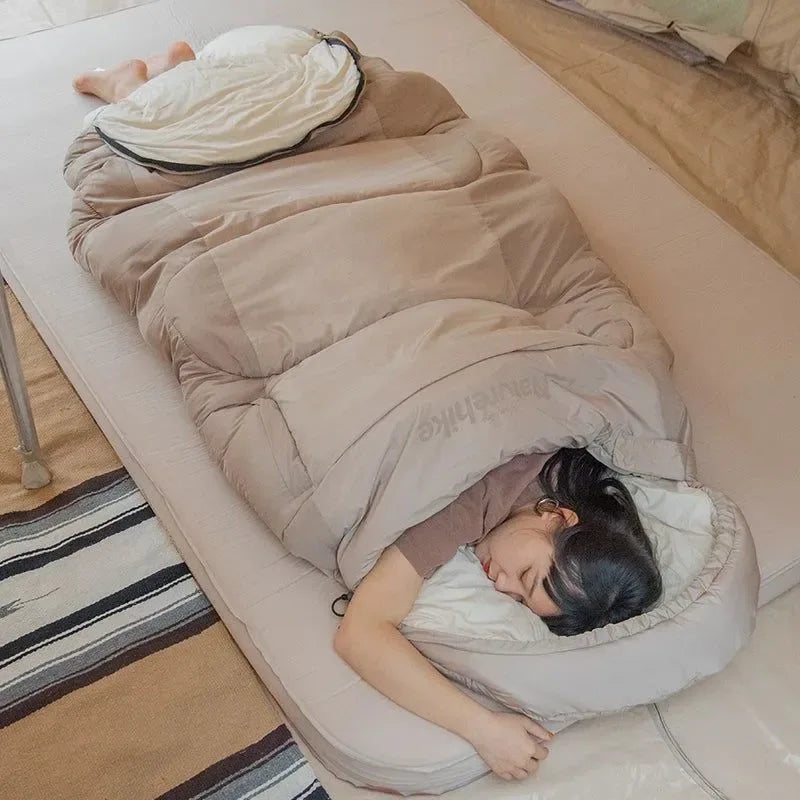 Cotton Sleeping Bag - Wearable Winter Sleeping Bag for Hiking, Camping, and Traveling - Trekker Essentials