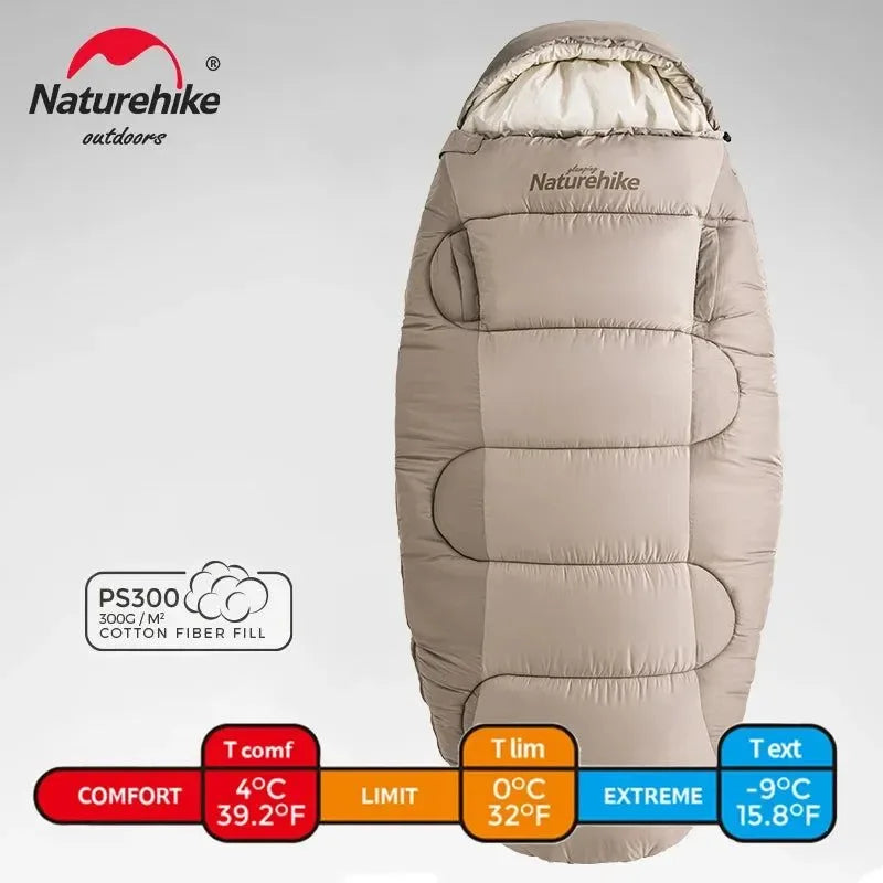 Cotton Sleeping Bag - Wearable Winter Sleeping Bag for Hiking, Camping, and Traveling - Trekker Essentials