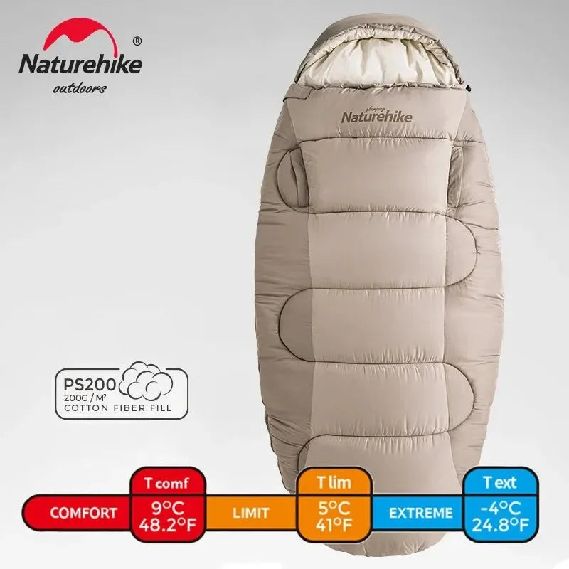 Cotton Sleeping Bag - Wearable Winter Sleeping Bag for Hiking, Camping, and Traveling - Trekker Essentials