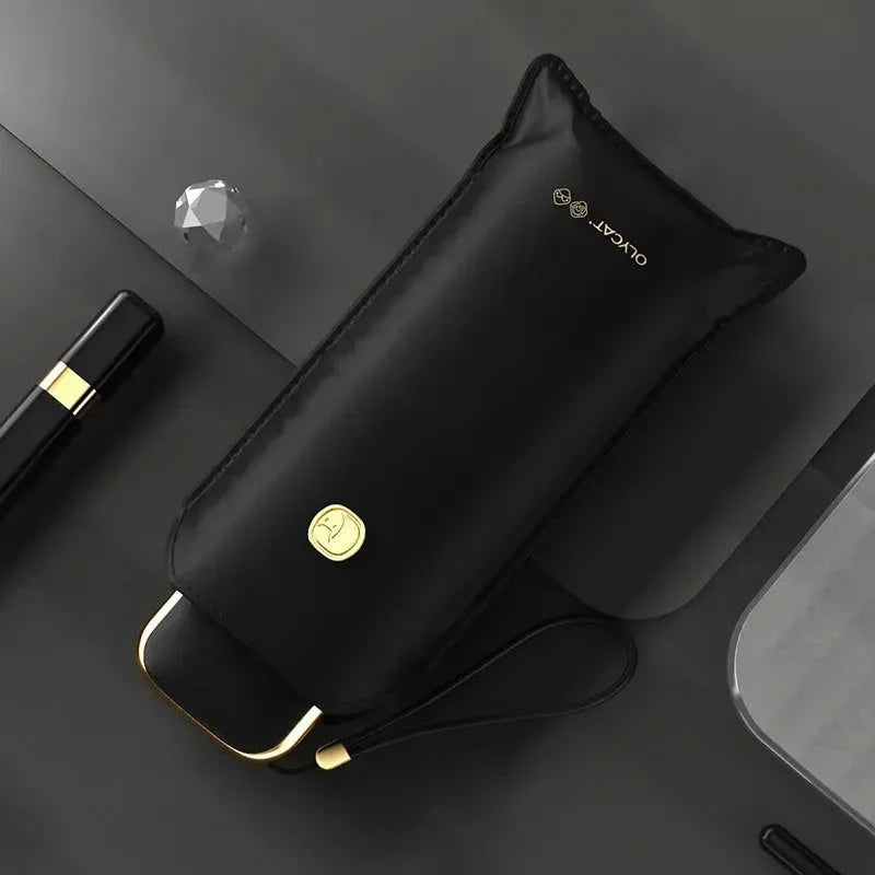 Creative Five-Fold Mini Umbrella – UV Protection, Portable Travel Parasol for Women - Trekker Essentials