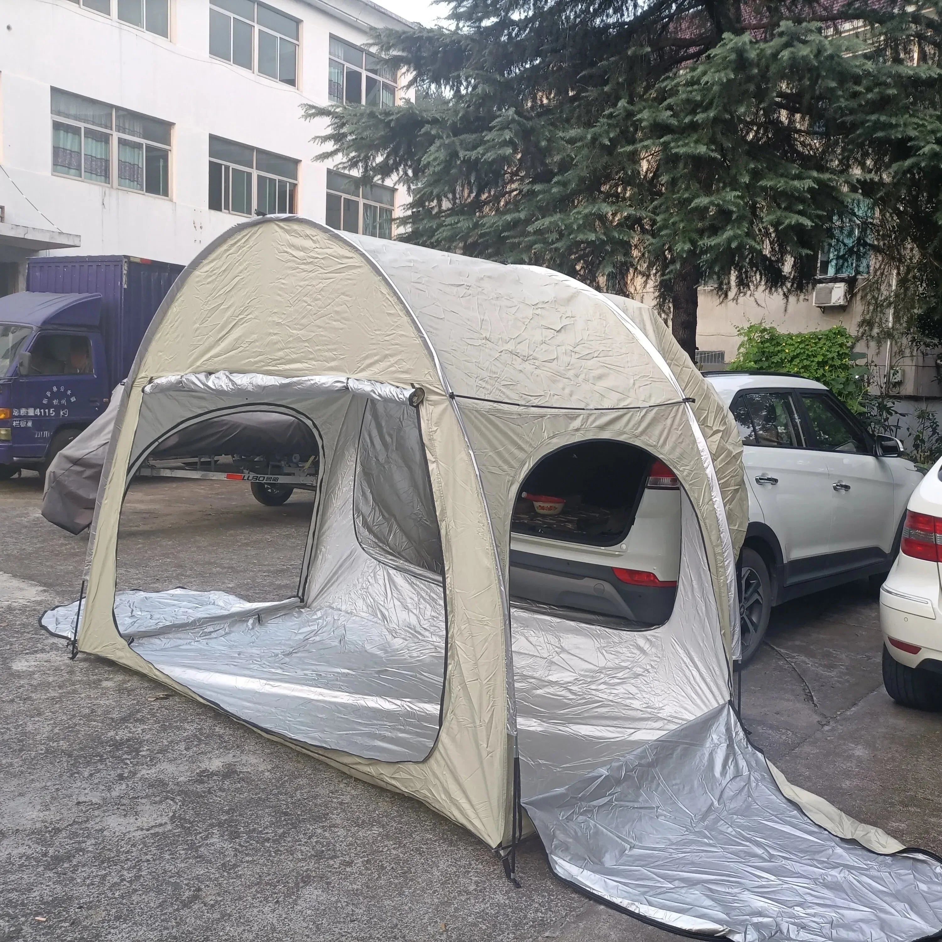 CZX-553 Car Awning Sun Shelter – Portable & Waterproof Rear Tent and storage - Trekker Essentials