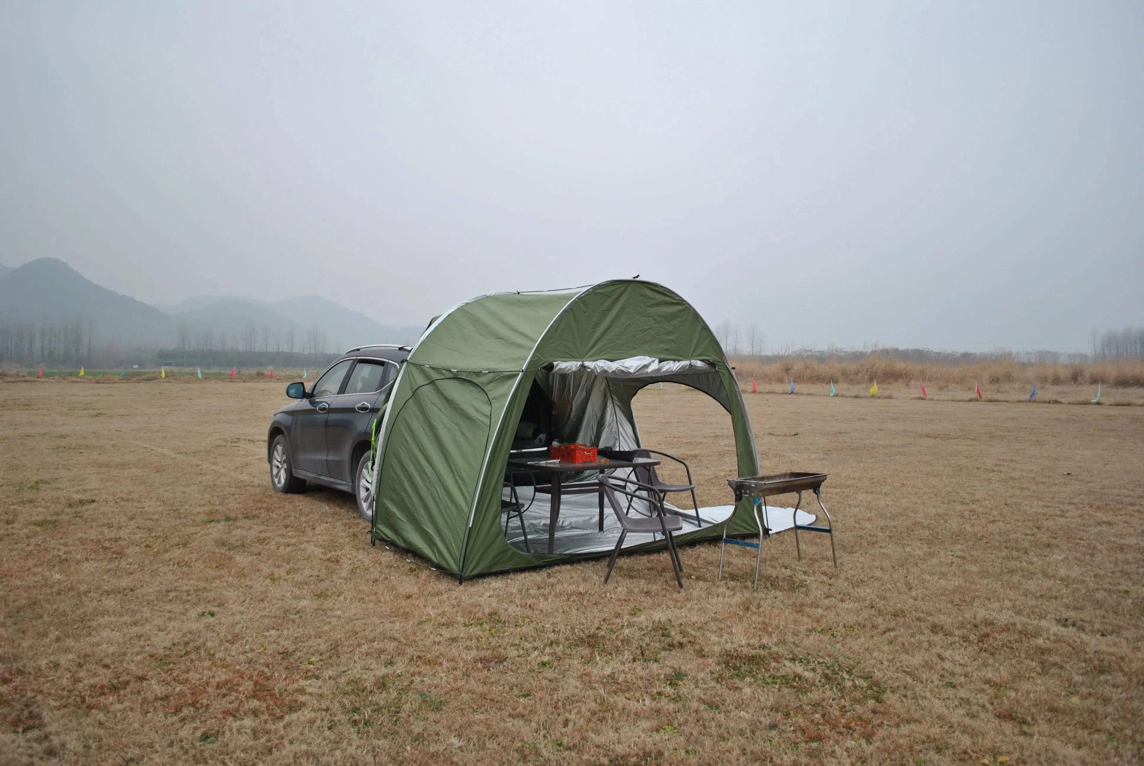 CZX-553 Car Awning Sun Shelter – Portable & Waterproof Rear Tent and storage - Trekker Essentials