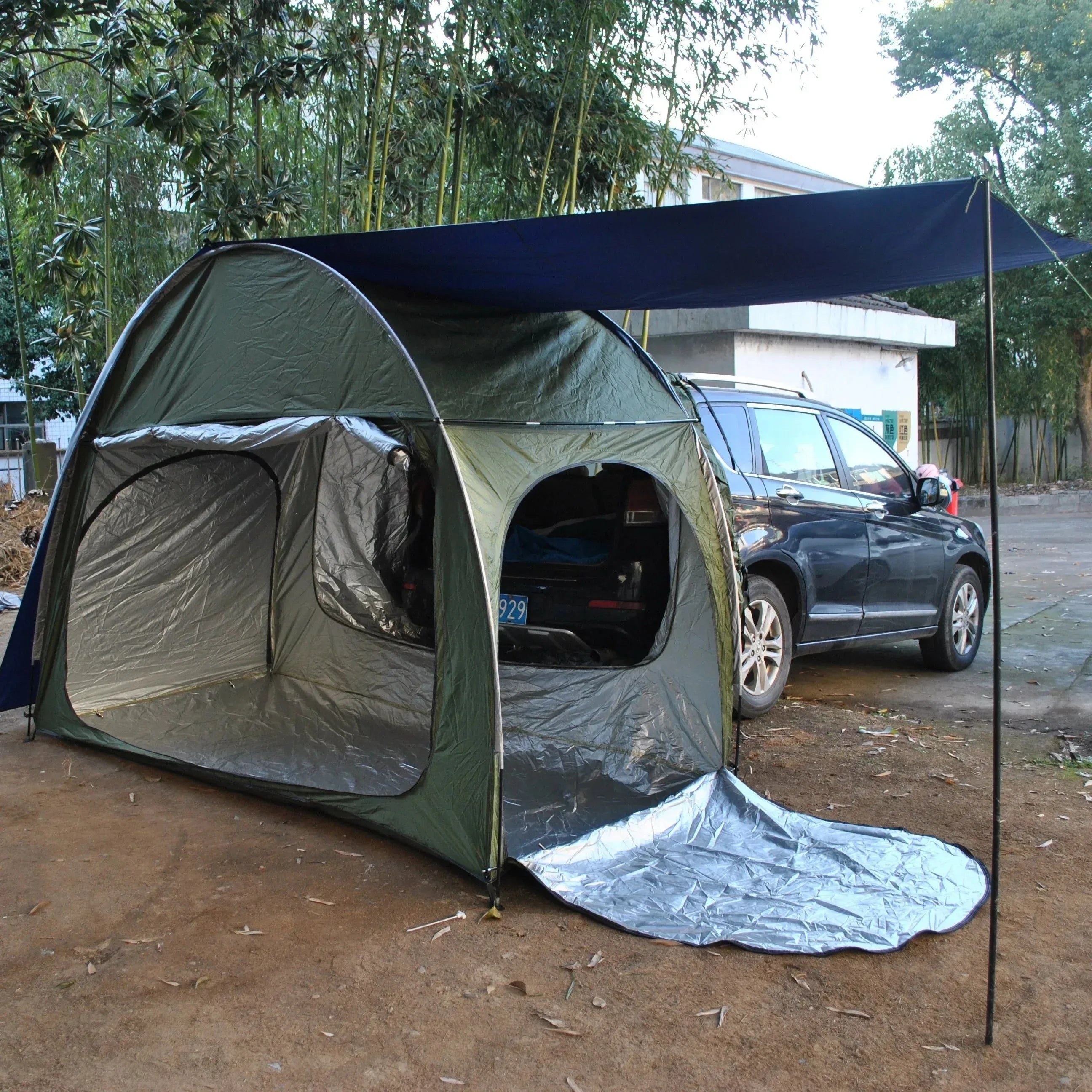 CZX-553 Car Awning Sun Shelter – Portable & Waterproof Rear Tent and storage - Trekker Essentials