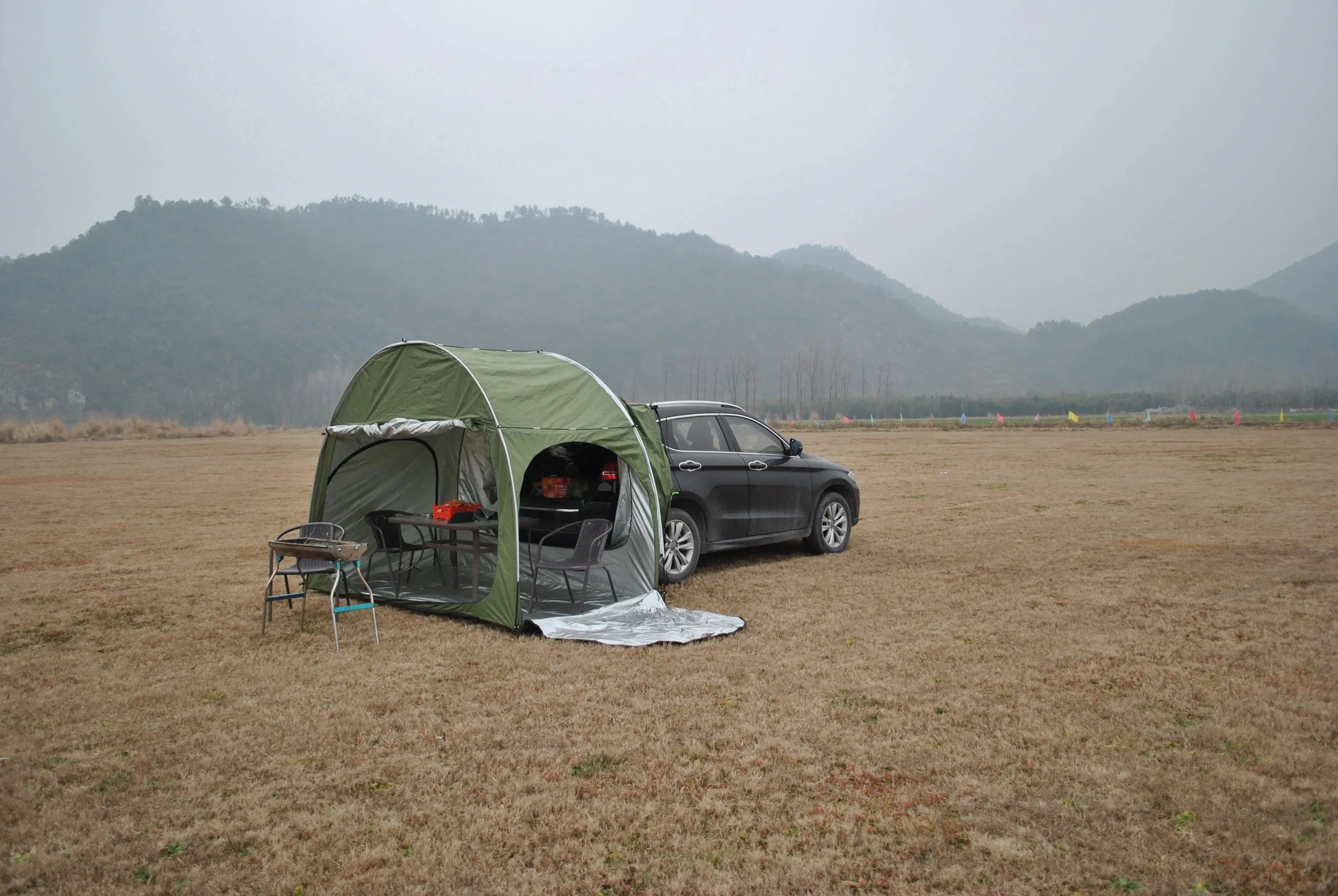 CZX-553 Car Awning Sun Shelter – Portable & Waterproof Rear Tent and storage - Trekker Essentials