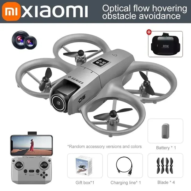 D16 Mini Drone – 8K Dual Camera, GPS Obstacle Avoidance, 20KM FPV Transmission - Trekker Essentials