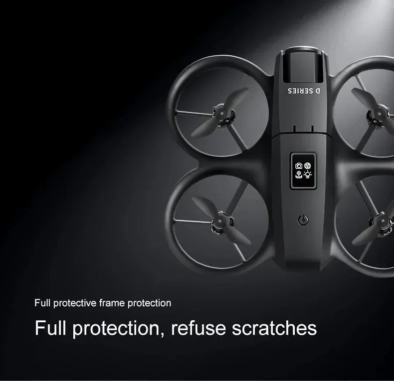 D16 Mini Drone with HD Dual Camera – WiFi FPV, Obstacle Avoidance, Foldable RC Quadcopter for Adults & Beginners - Trekker Essentials