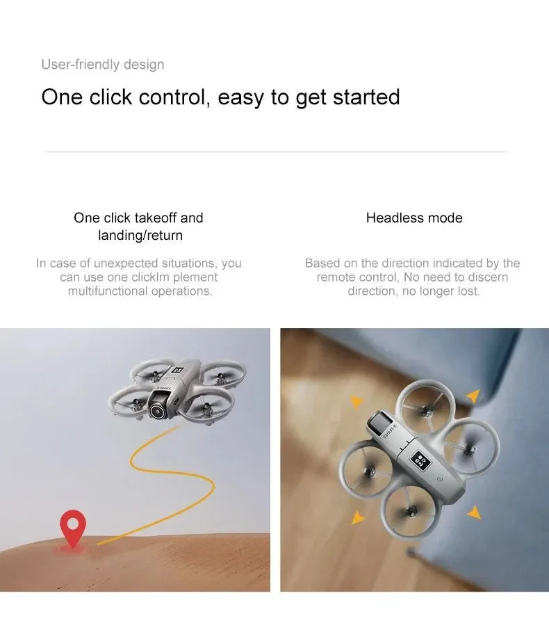 D16 Mini Drone with HD Dual Camera – WiFi FPV, Obstacle Avoidance, Foldable RC Quadcopter for Adults & Beginners - Trekker Essentials