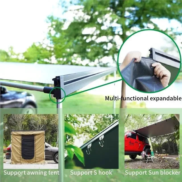 Deren Wareda Hard Shell Roof Tent & 4x4 Side Awning – Professional Overland Camping System - Trekker Essentials