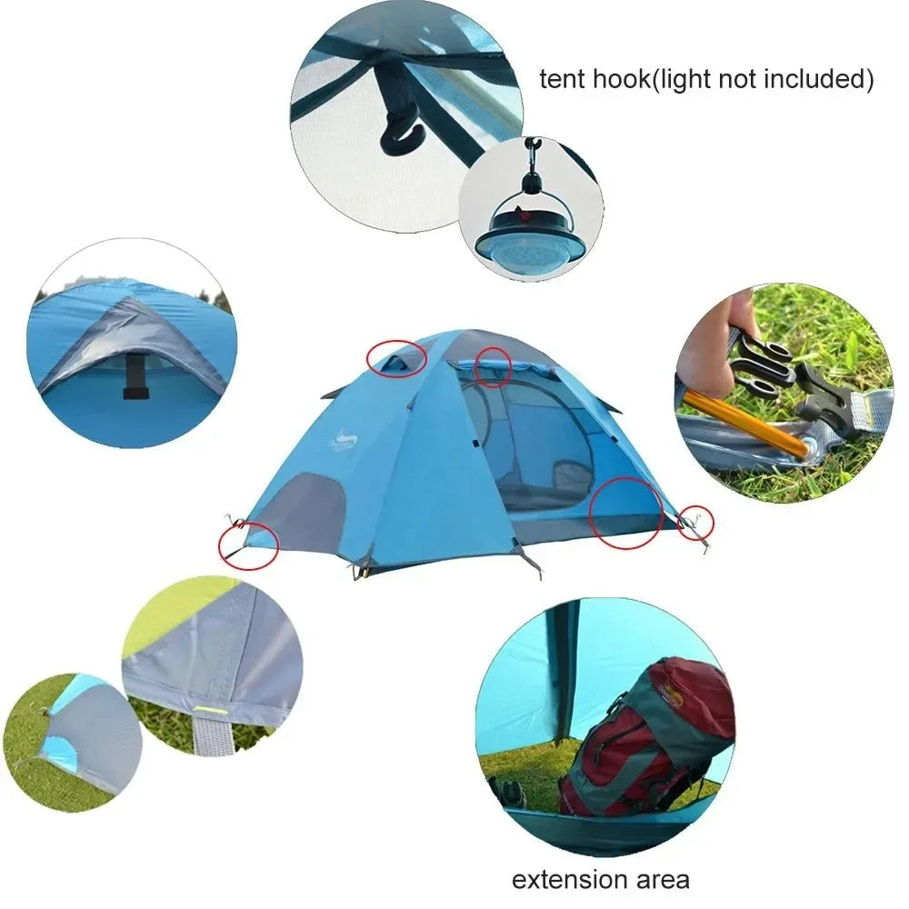 Desert Fox 3-Season Camping Tent – Lightweight & Compact for Hiking, Cycling & Climbing - Trekker Essentials