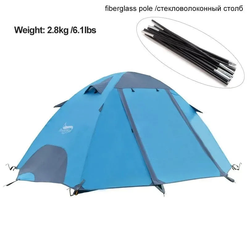 Desert Fox 3-Season Camping Tent – Lightweight & Compact for Hiking, Cycling & Climbing - Trekker Essentials