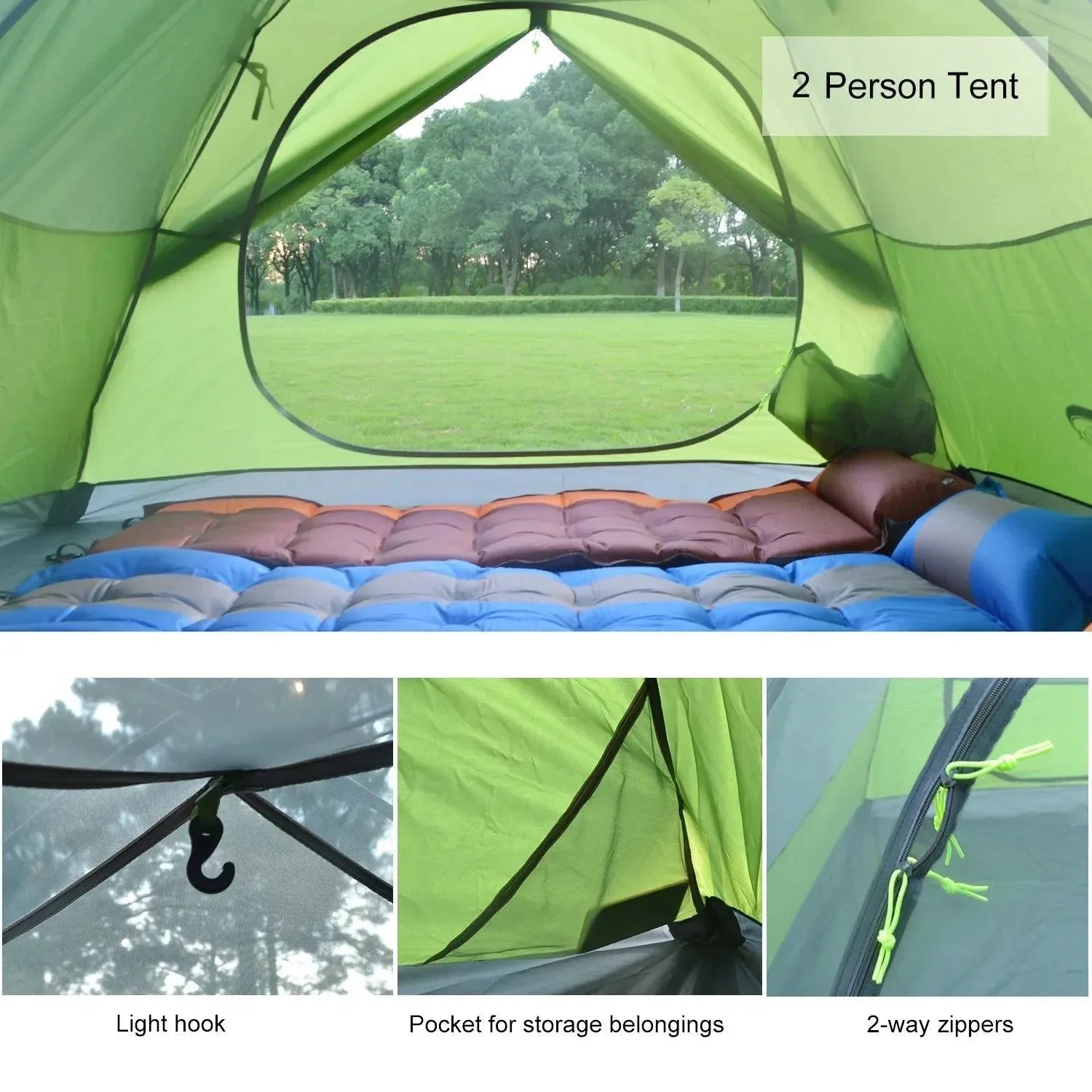 cycle camping tent Desert Fox 3-Season Camping Tent – Lightweight Double-Layer, Waterproof