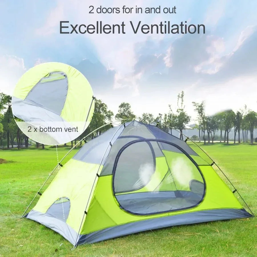 Desert Fox 3-Season Camping Tent – Lightweight & Compact for Hiking, Cycling & Climbing - Trekker Essentials