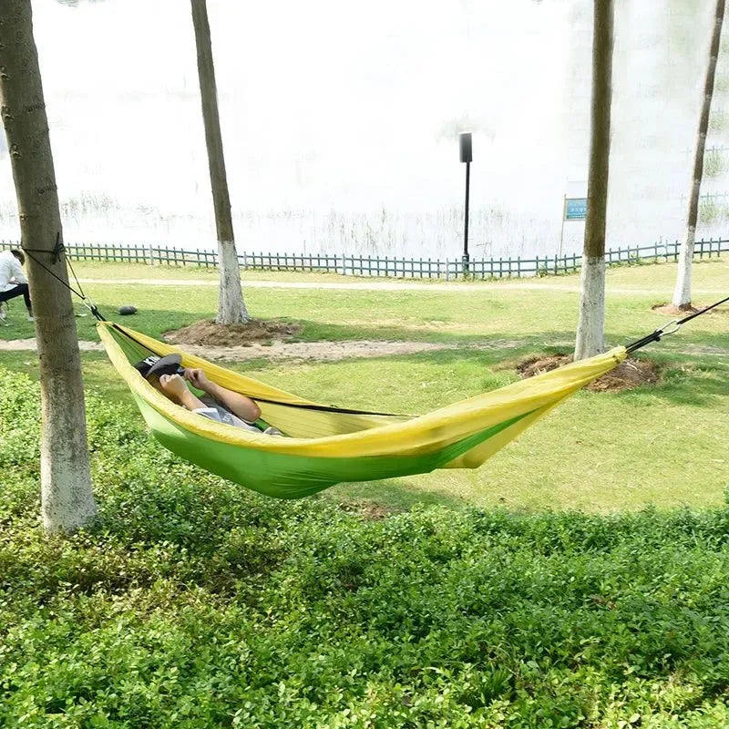 Double Anti-Mosquito Hammock - Durable 2-Person Sleeping Hammock with Mosquito Net for Outdoor Camping and Leisure - Trekker Essentials
