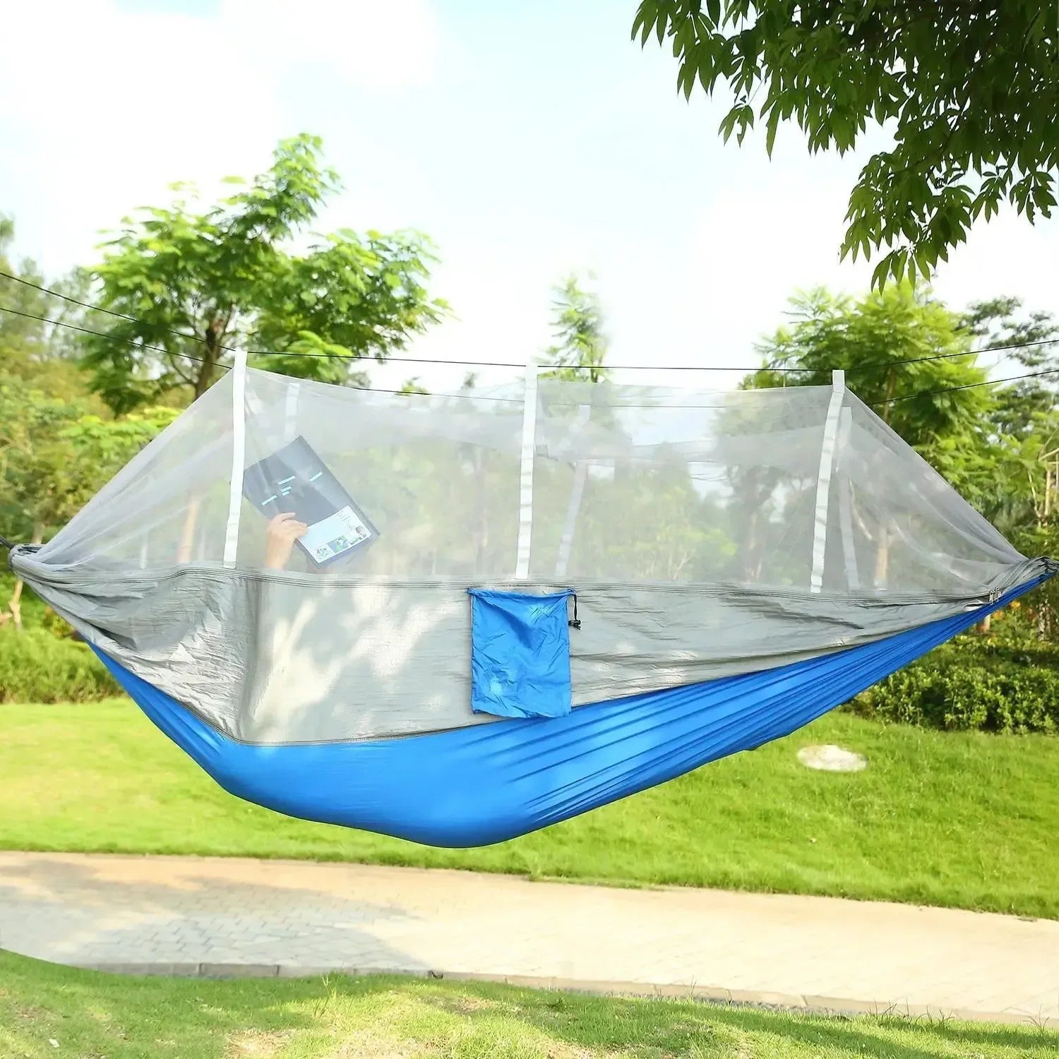 Double Camping Hammock with Mosquito Net – 600lbs Capacity - Trekker Essentials