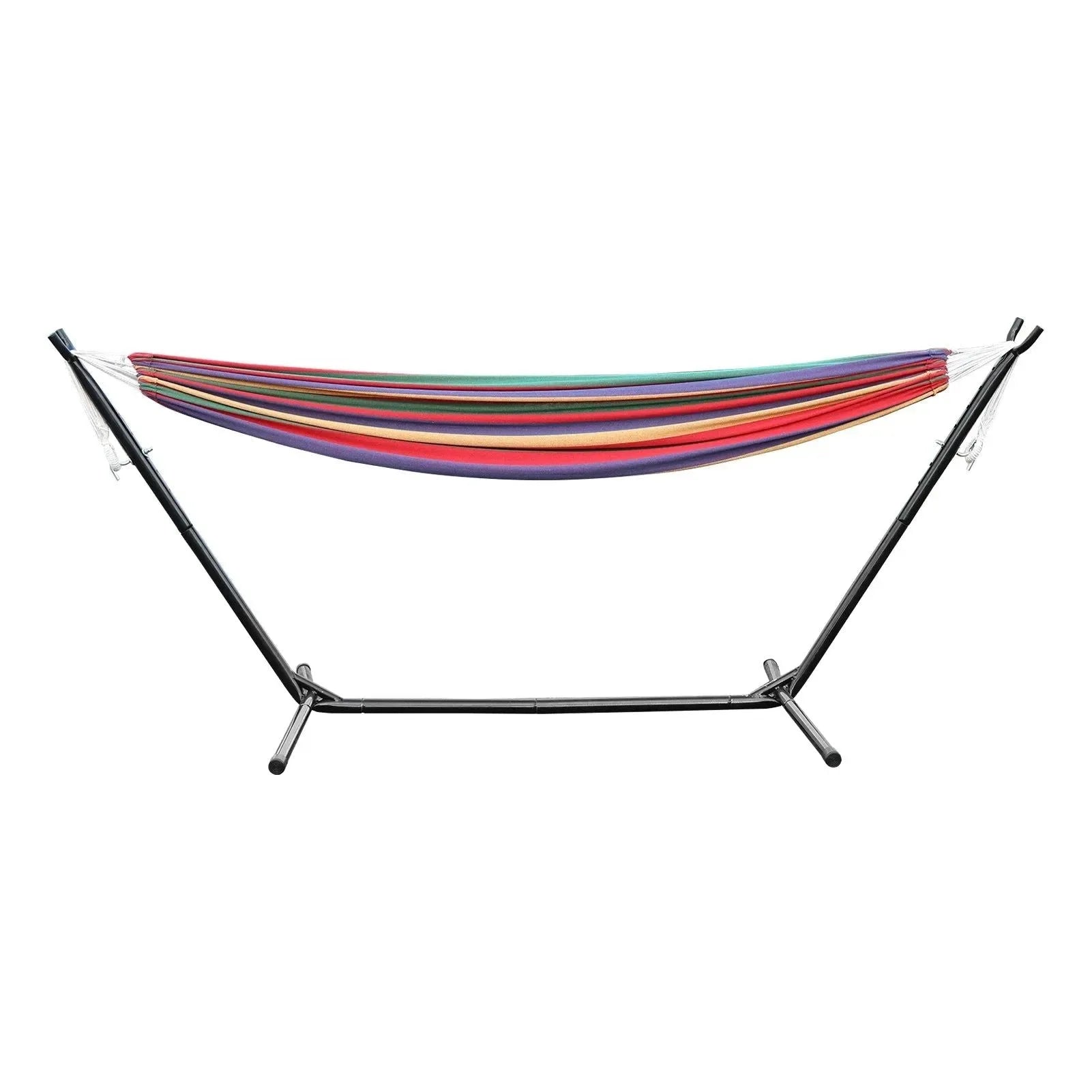 Double Hammock Stand for 2-Person – Heavy-Duty Steel Frame with Carry Bag, Indoor/Outdoor Use - Trekker Essentials