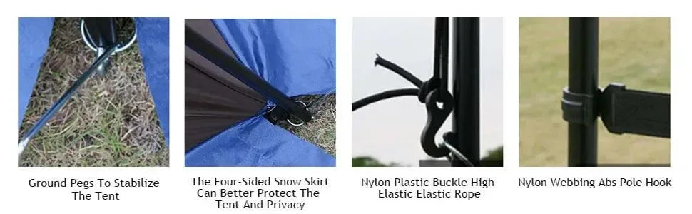Double Layer Pop-Up Shower Tent: Instant Privacy Shelter for Camping, Beach & Toilet - Trekker Essentials