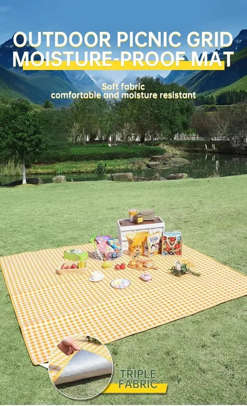 Double-Sided Waterproof Picnic Mat - Aluminum Film Camping & Beach Mat (3 Sizes) - Trekker Essentials