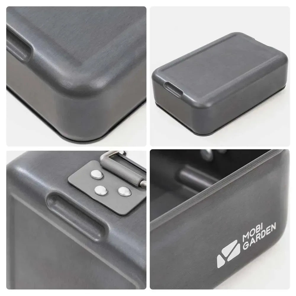 Durable Aluminum Alloy Lunch Box – Lightweight Picnic & Camping Food Storage Container - Trekker Essentials
