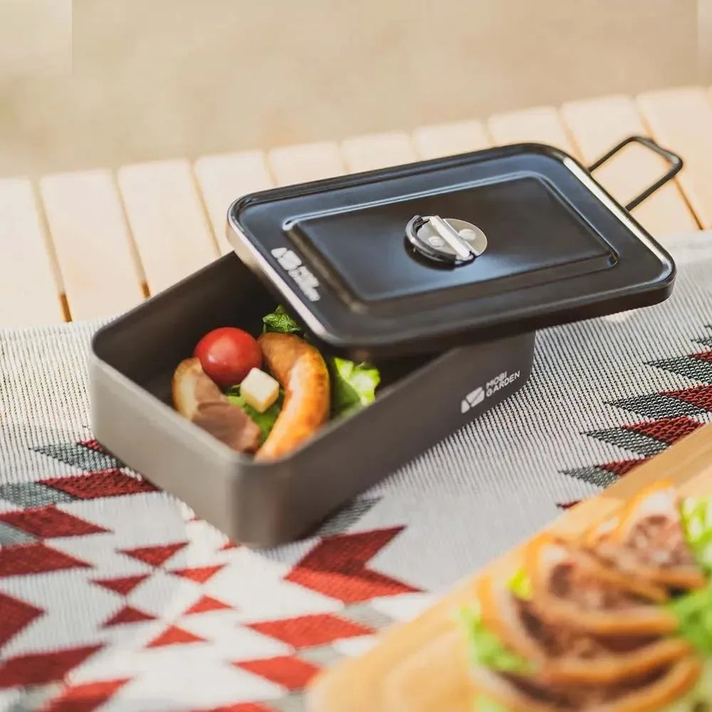 Durable Aluminum Alloy Lunch Box – Lightweight Picnic & Camping Food Storage Container - Trekker Essentials