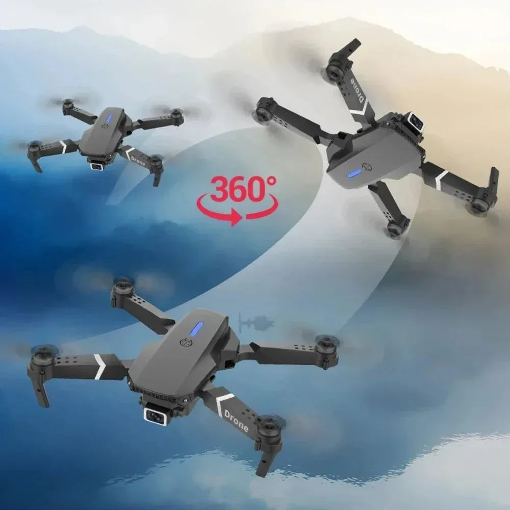 E88 4K Drone with 1080P Dual Camera - WiFi FPV, Foldable RC Quadcopter with Altitude Hold - Trekker Essentials
