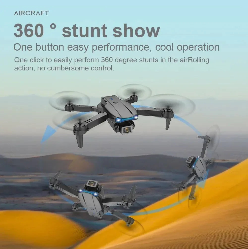 E99 Pro 6K HD Drone - Foldable Quadcopter with Dual Camera & Altitude Hold (100g Lightweight) - Trekker Essentials