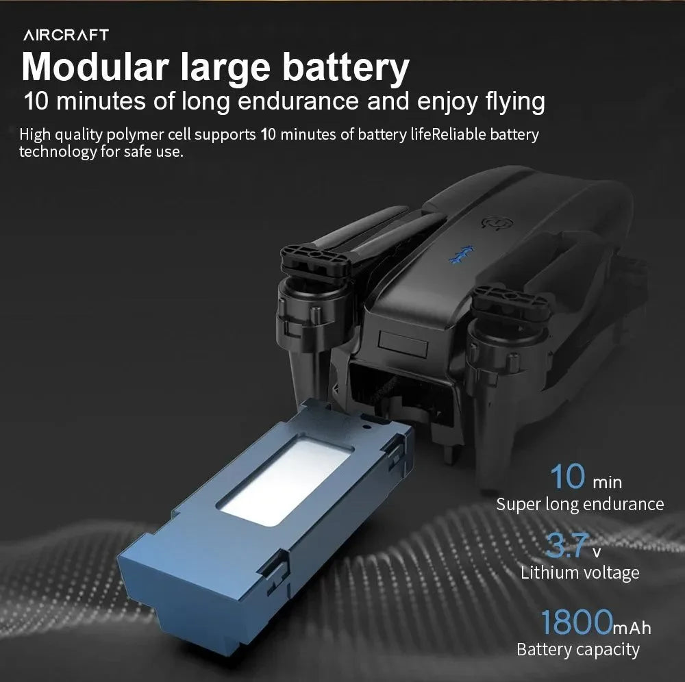 E99 Pro 6K HD Drone - Foldable Quadcopter with Dual Camera & Altitude Hold (100g Lightweight) - Trekker Essentials