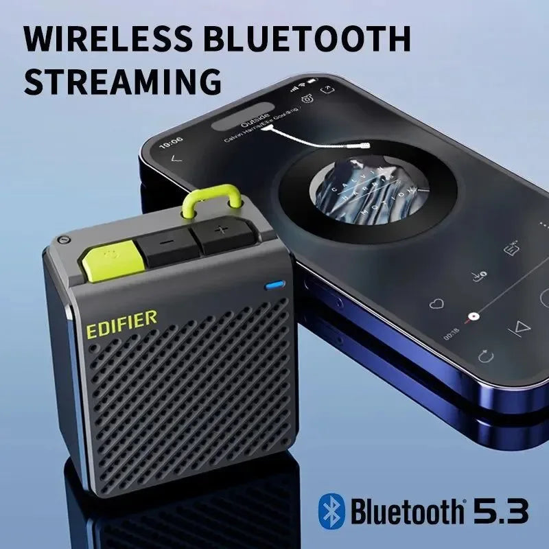 Edifier Portable Bluetooth Speaker - Lightweight 70g, 8H Playback, Waterproof, Wireless Stereo for Camping and Walking - Trekker Essentials