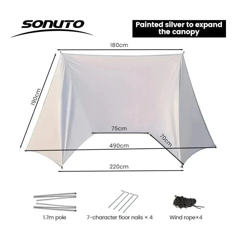 Effortless Shade & Quick Setup: Sonuto One-Touch Automatic Tent - Trekker Essentials