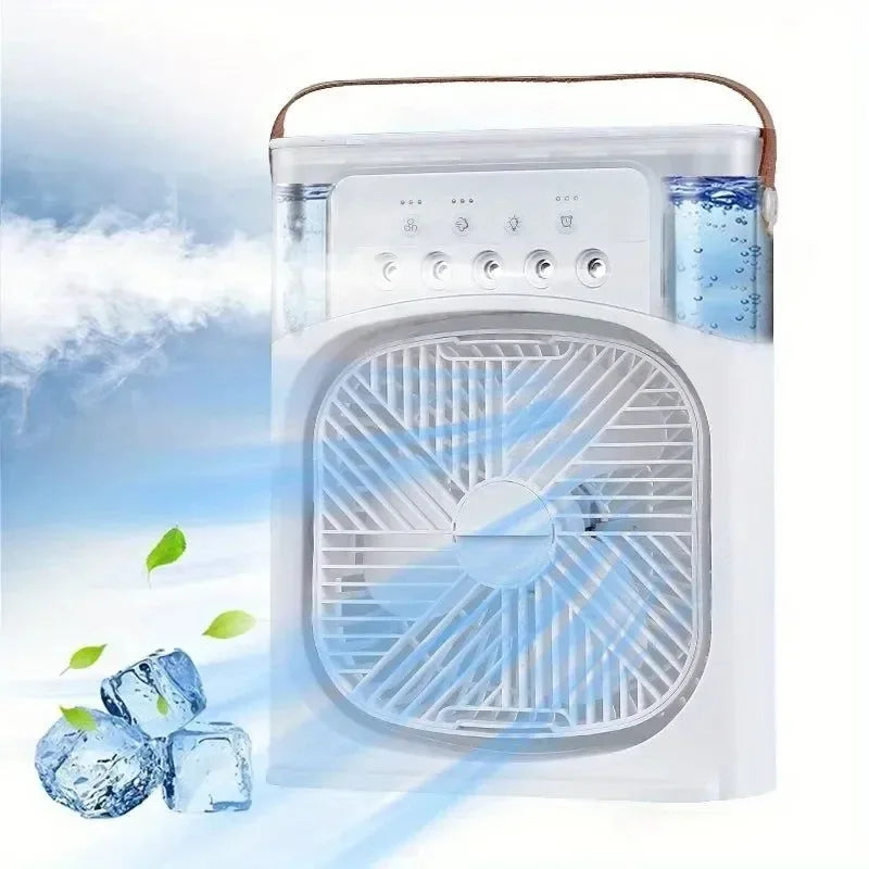 Electric Fan with Humidifier – Portable Air Cooler for Camping & Baby Stroller - Trekker Essentials