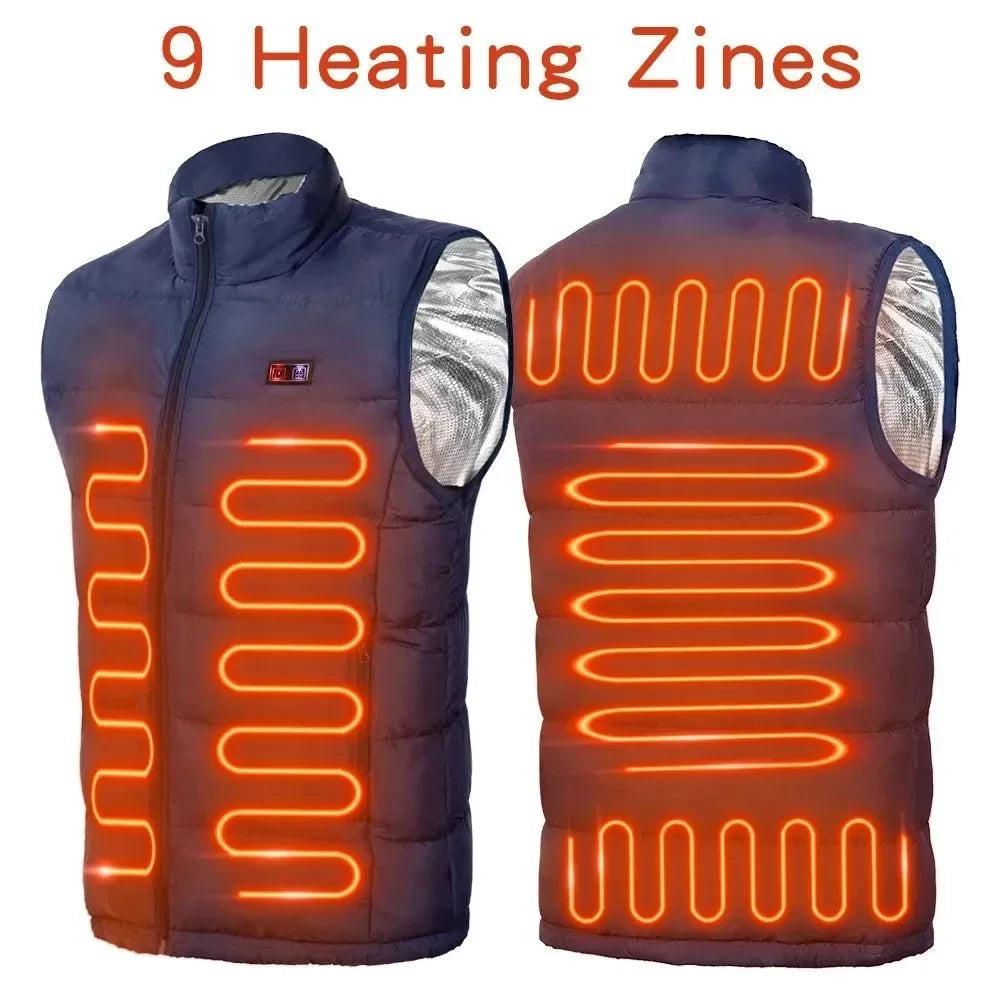 Electric Heated Graphene Vest - USB Heating Jacket for Men and Women - Trekker Essentials