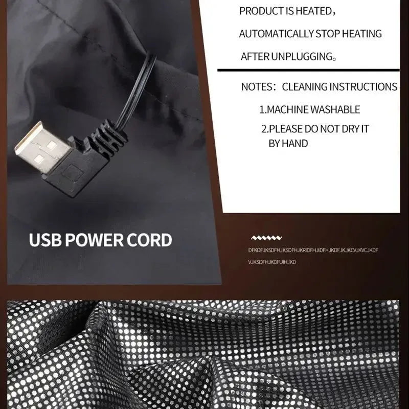 Electric Heated Graphene Vest - USB Heating Jacket for Men and Women - Trekker Essentials