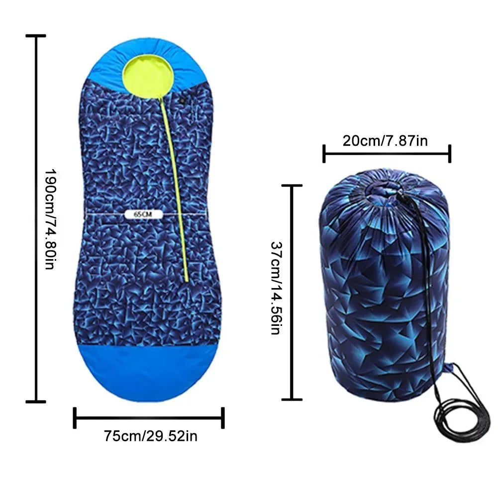 Electric Heated Sleeping Bag - Lightweight, Warm, and Waterproof - Trekker Essentials