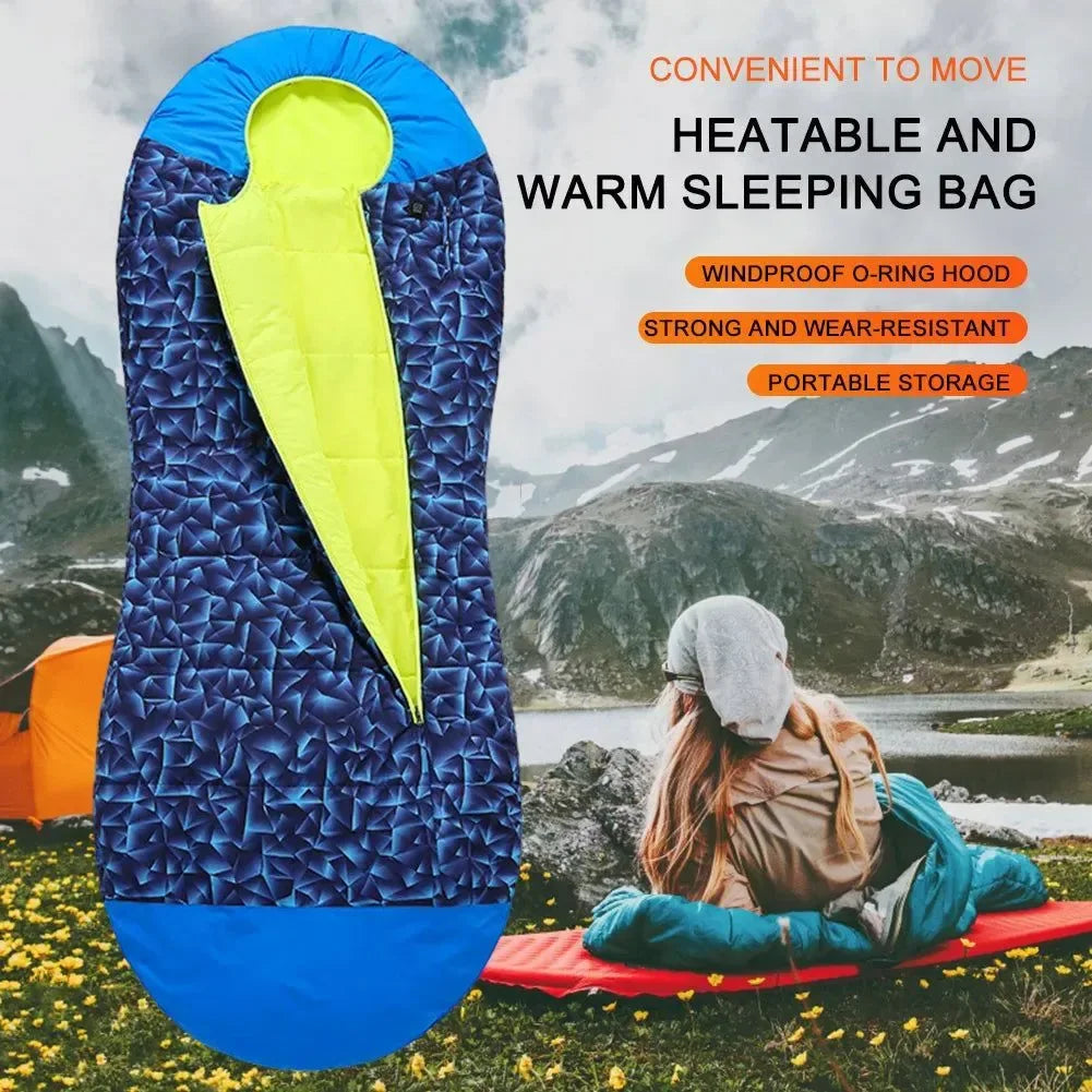 Electric Heated Sleeping Bag - Lightweight, Warm, and Waterproof - Trekker Essentials