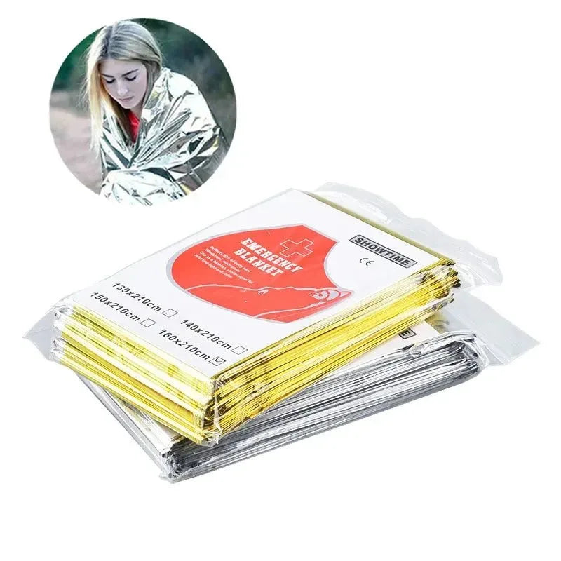 Emergency Foil Thermal Blanket - Essential Outdoor Survival Gear for Hypothermia Prevention - Trekker Essentials