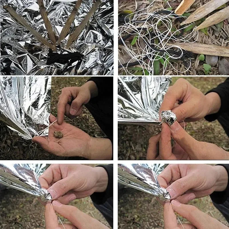 Emergency Foil Thermal Blanket - Essential Outdoor Survival and First Aid Kit - Trekker Essentials