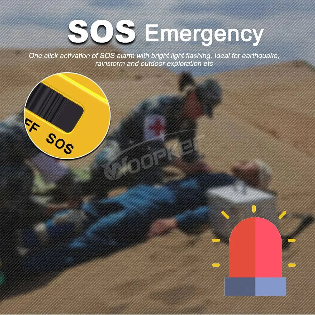 Emergency Radio: Solar Hand Crank, USB Rechargeable Torch, AM/FM, SOS Alarm and Power Bank - Trekker Essentials