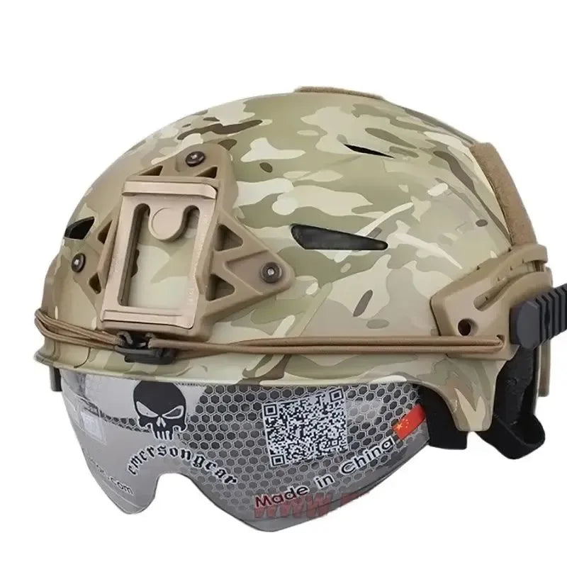 Emersongear Tactical EXF BUMP Protective Goggles Helmet Headwear Gear Guard Shooting Airsoft Headwear Hunting Combat Hiking ABS - Trekker Essentials