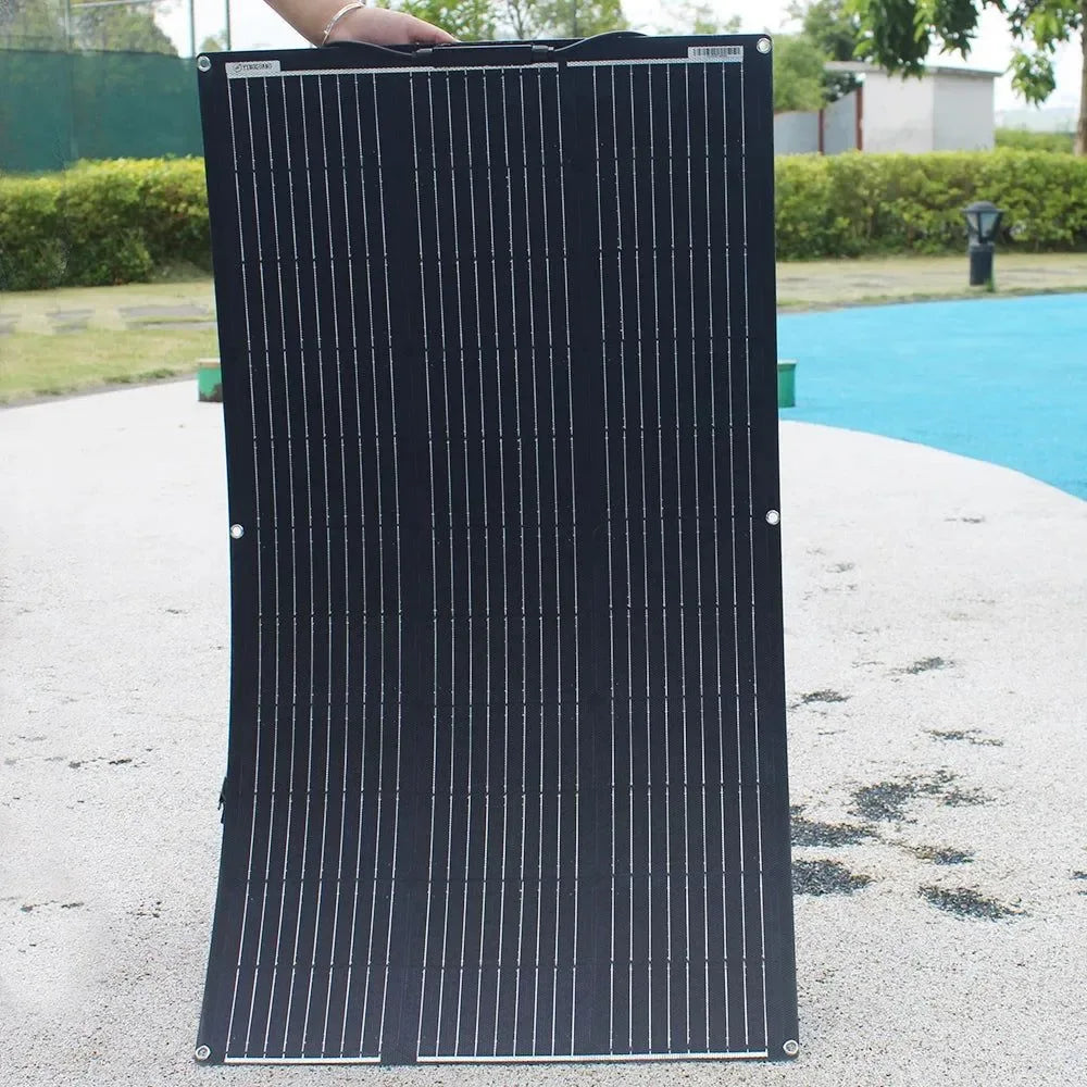 ETFE Flexible 100W Solar Panel - High Efficiency Monocrystalline Charger for 12V Batteries - Trekker Essentials